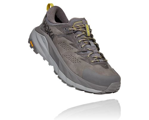 Hoka One One Herre Kaha Low Gore-tex Fjellsko Charcoal Grå/Grønn Sheen Norge-51ORU